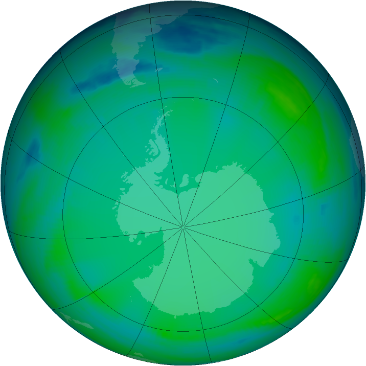 Ozone Map 1999-07-13
